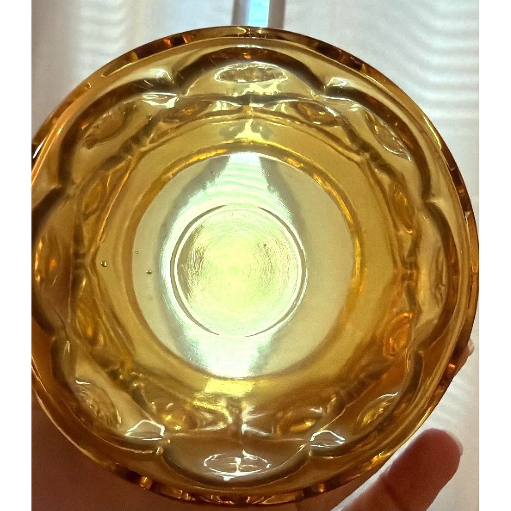 LE Smith Canister Set 4pc Amber Moon and Star Vintage Glass - Picture 11 of 12